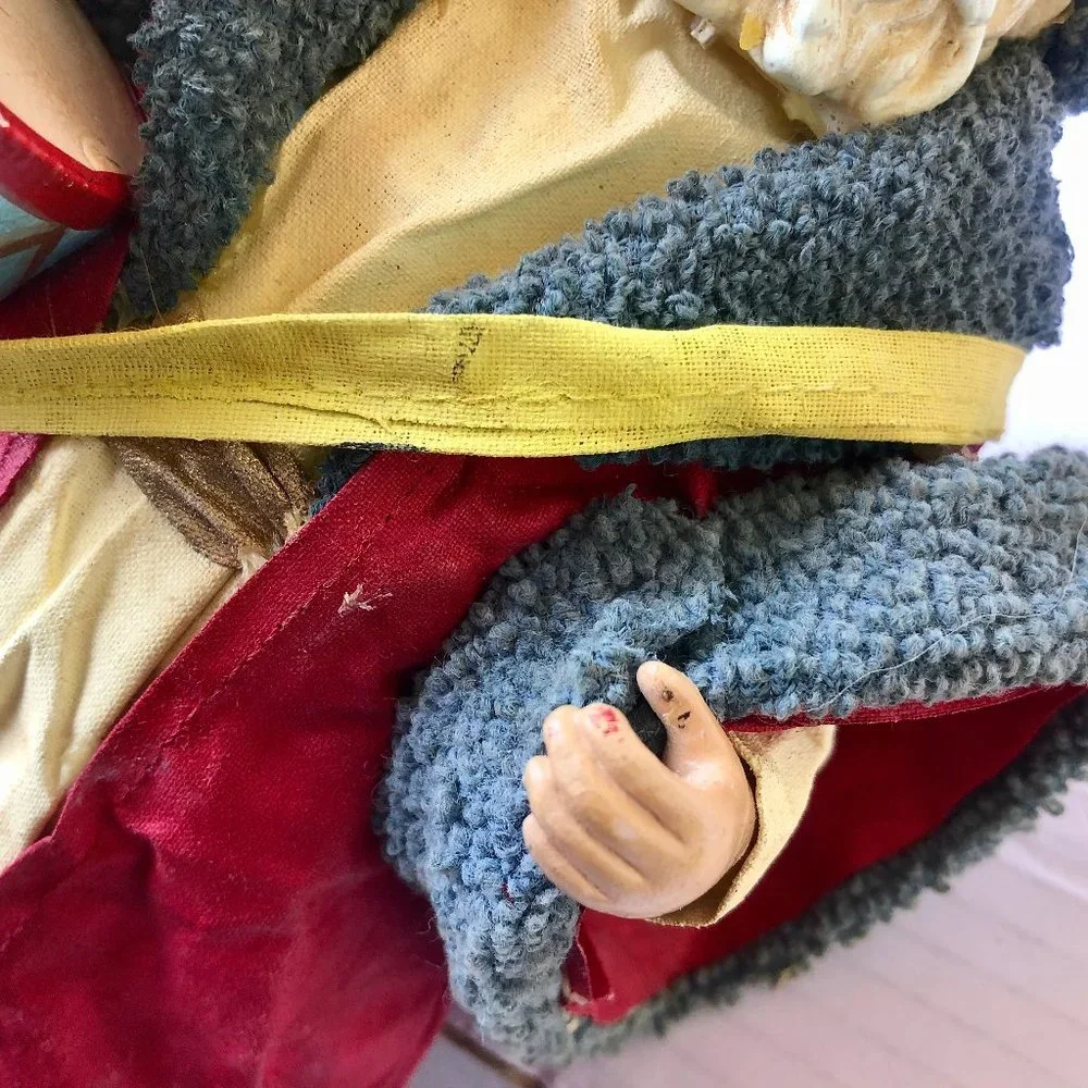 Midwest Imports Paper Mache & Resin Santa Claus Figurine St. Nick